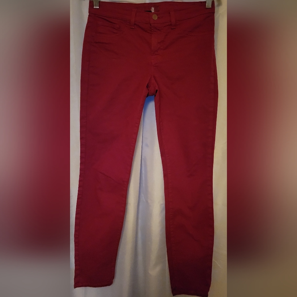 J BRAND black cherry stretchy skinny leg jeans